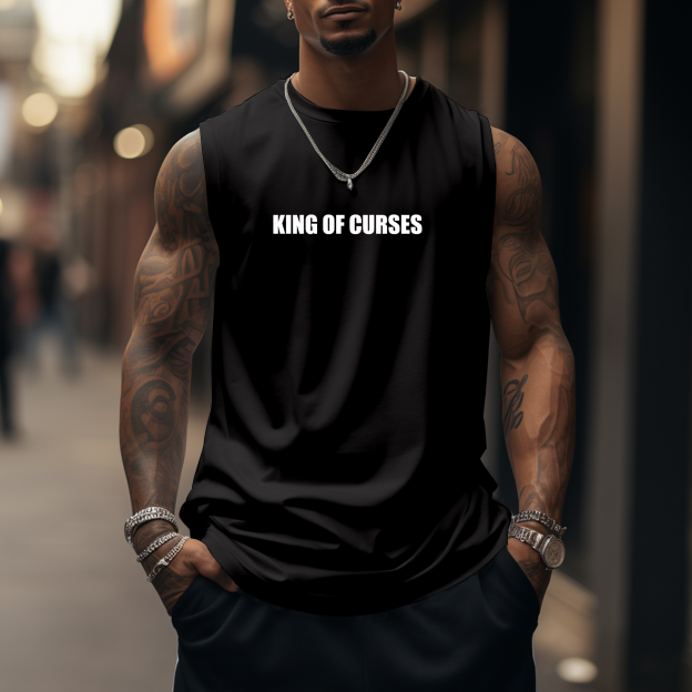 Casual Anime Fitness Printed Tank Top