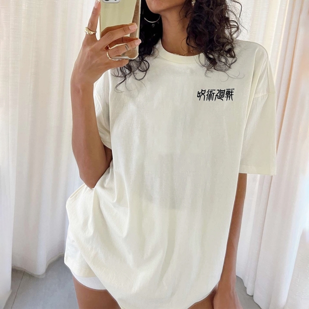 Unisex Oversized Anime Print T-Shirt