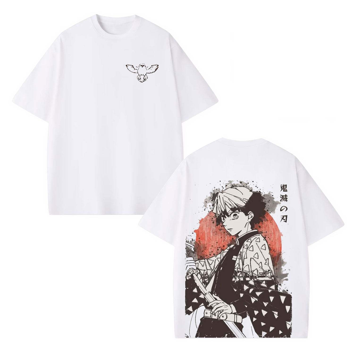 AGATSUMA ZENITSU DEMON SLAYER ANIME UNISEX WASHED T-SHIRT -[DS]-comicclothing