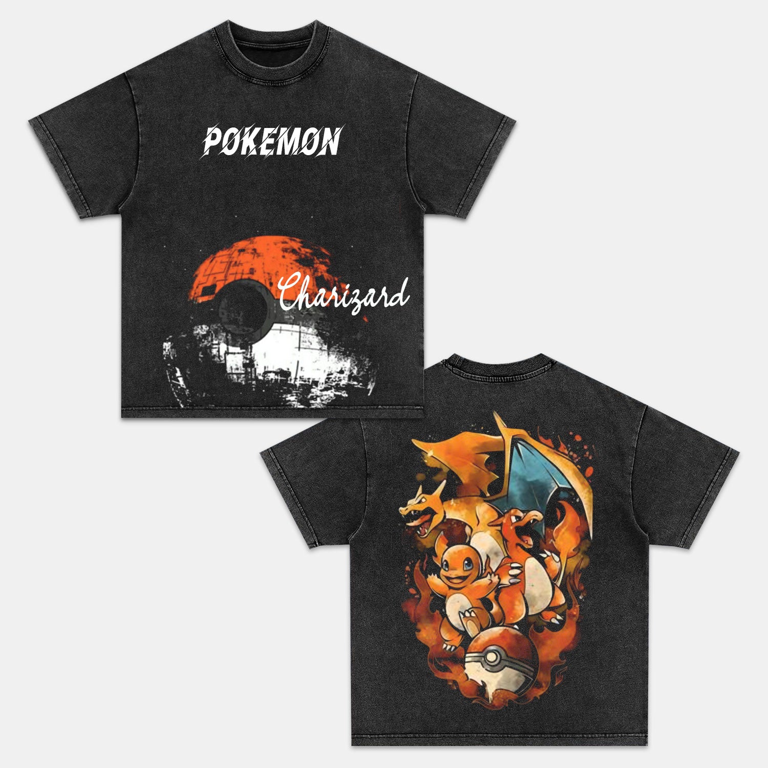 CHARIZARD UNISEX ANIME INSPIRED VINTAGE T-SHIRT丨POKÉMON-comicclothing