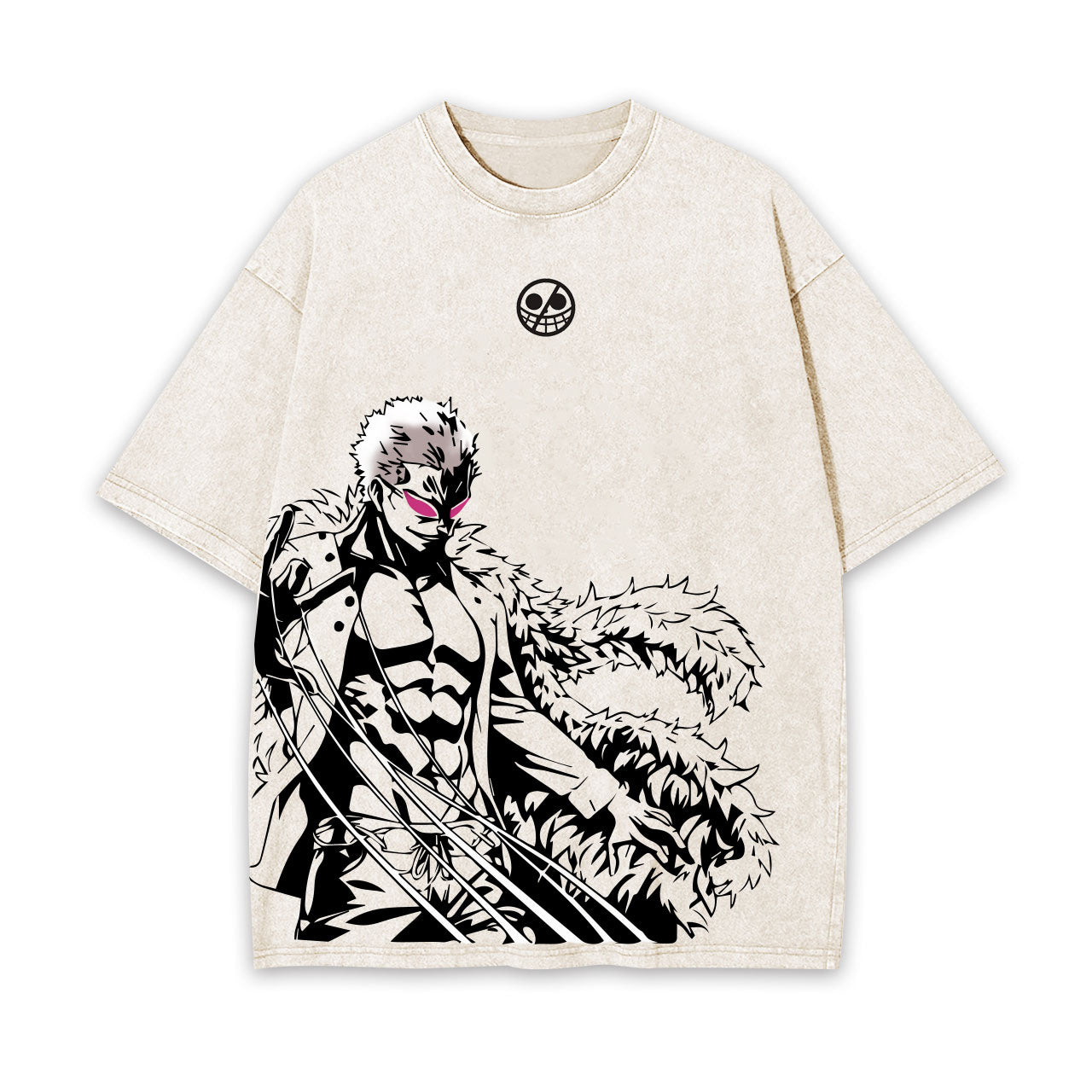 DOFLAMINGO ANIME INSPIRED VINTAGE TEE丨ONE PIECE-[FRONT]-comicclothing
