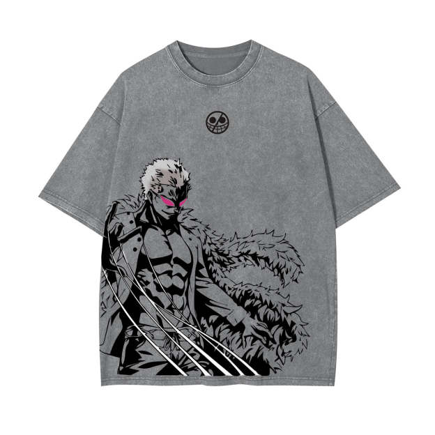 DOFLAMINGO ANIME INSPIRED VINTAGE TEE丨ONE PIECE-[FRONT]-comicclothing