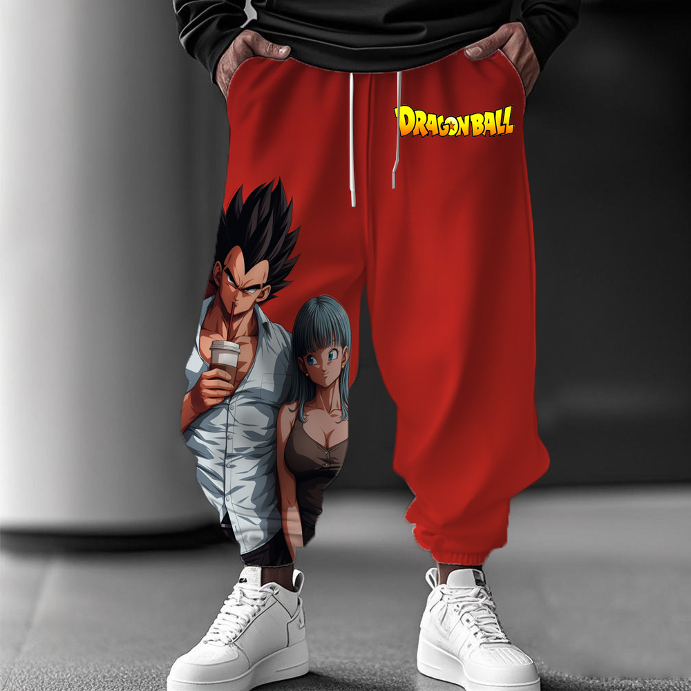 Cartoon Print casual trousers