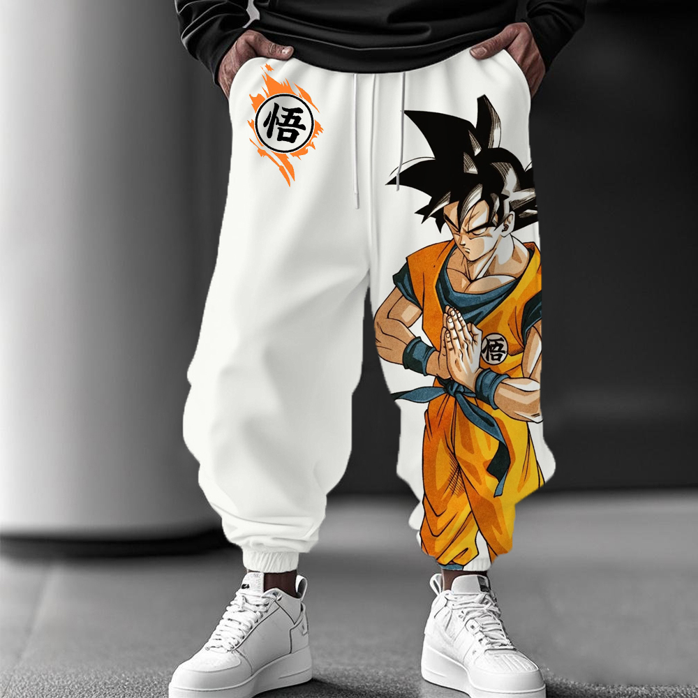 Cartoon Comic Print casual trousers