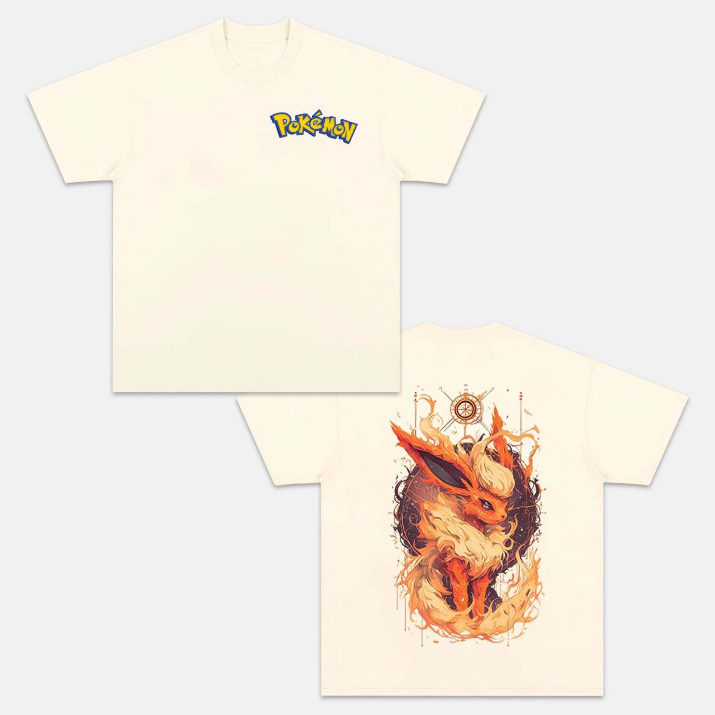 FLAREON UNISEX ANIME INSPIRED VINTAGE T-SHIRT丨POKÉMON-comicclothing