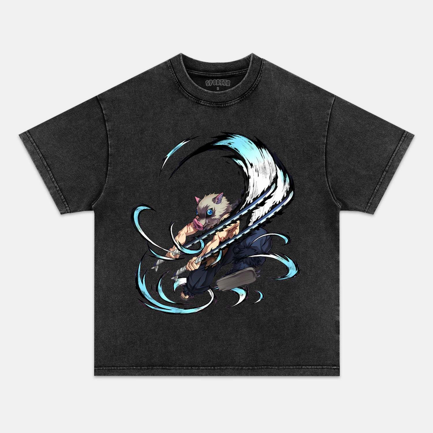 HASHIBIRA INOSUKE UNISEX ANIME INSPIRED VINTAGE T-SHIRT丨DEMON SLAYER-comicclothing