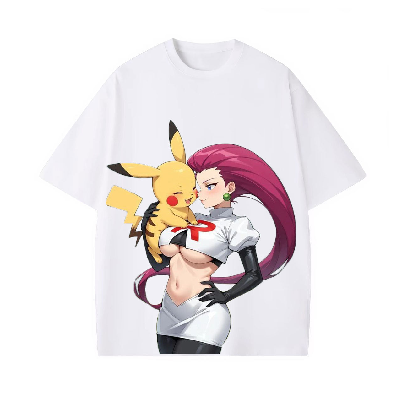 JESSIE UNISEX ANIME INSPIRED VINTAGE OVERSIZED TEE-[FRONT]-comicclothing