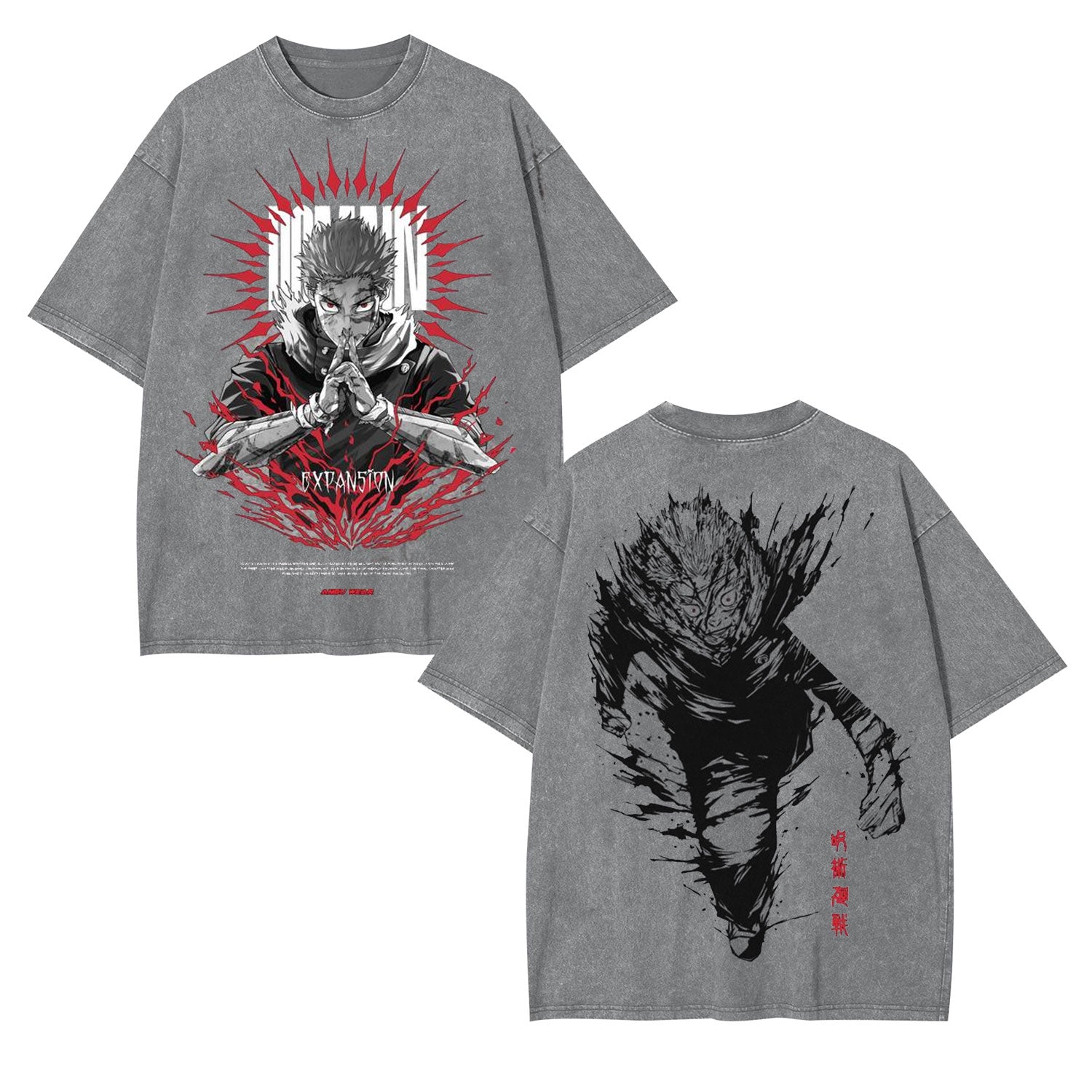 JUJUTSU KAISEN ANIME OVERSIZED TEE - [DS]-comicclothing