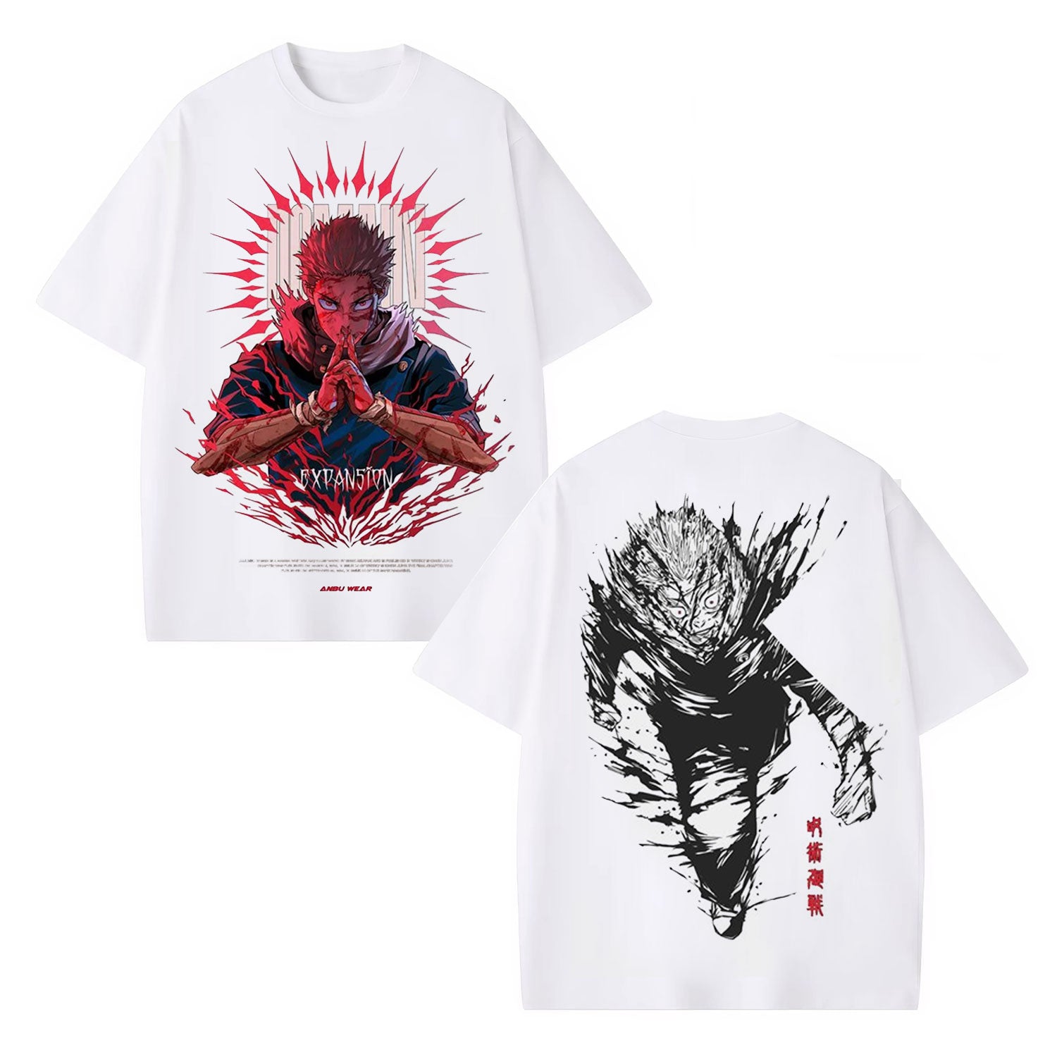 JUJUTSU KAISEN ANIME OVERSIZED TEE - [DS]-comicclothing