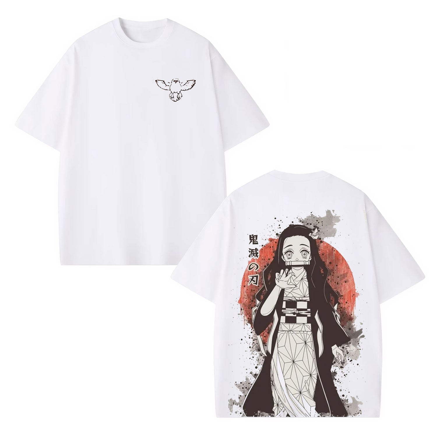 KAMADO NEZUKO DEMON SLAYER ANIME UNISEX WASHED T-SHIRT -[DS]-comicclothing