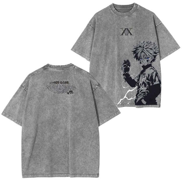 KILLUA ZOLDYCK ANIME OVERSIZED TEE 丨HUNTER × HUNTER-[DS]-comicclothing