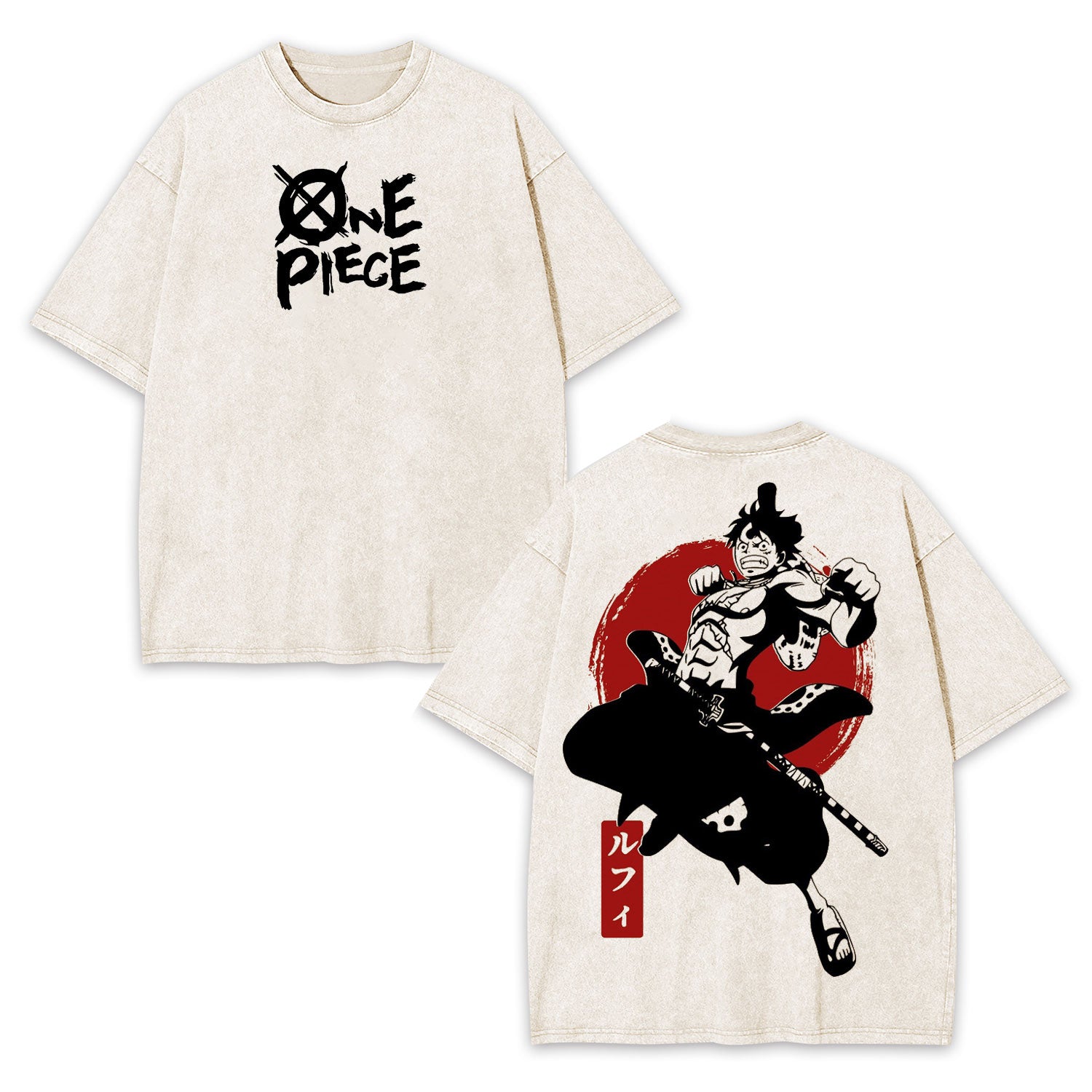 LUFFY ANIME ONE PIECE YONKOU AKAGAMI TEE-[DS]-comicclothing