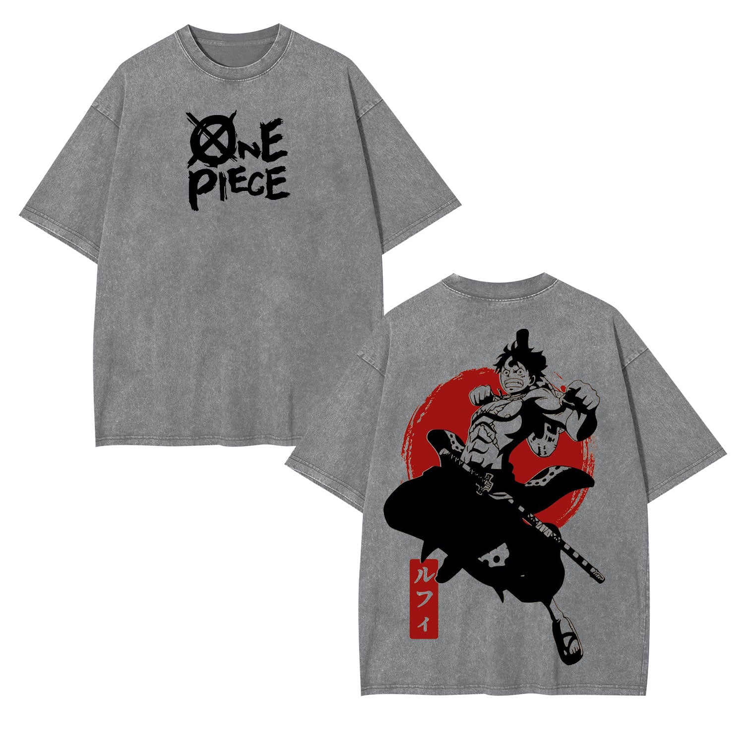 LUFFY ANIME ONE PIECE YONKOU AKAGAMI TEE-[DS]-comicclothing