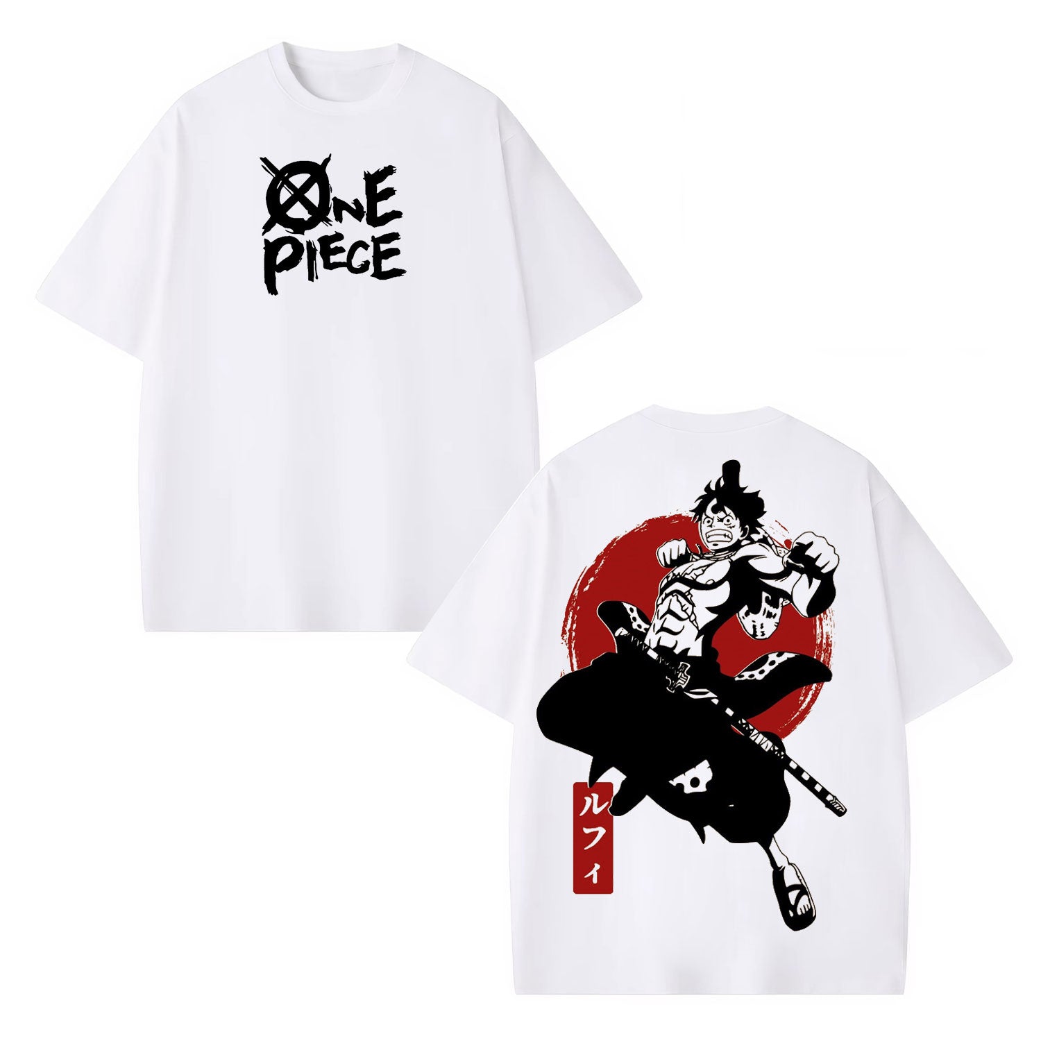 LUFFY ANIME ONE PIECE YONKOU AKAGAMI TEE-[DS]-comicclothing
