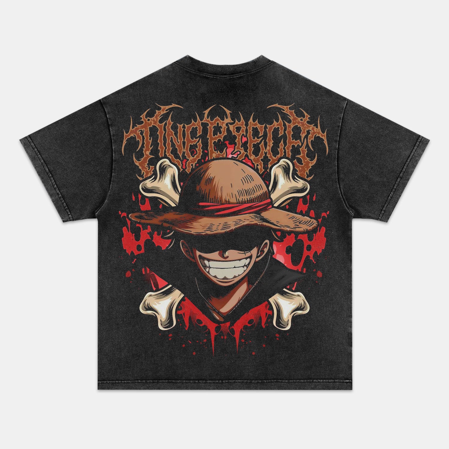 LUFFY ANIME INSPIRED VINTAGE TEE丨ONE PIECE-comicclothing