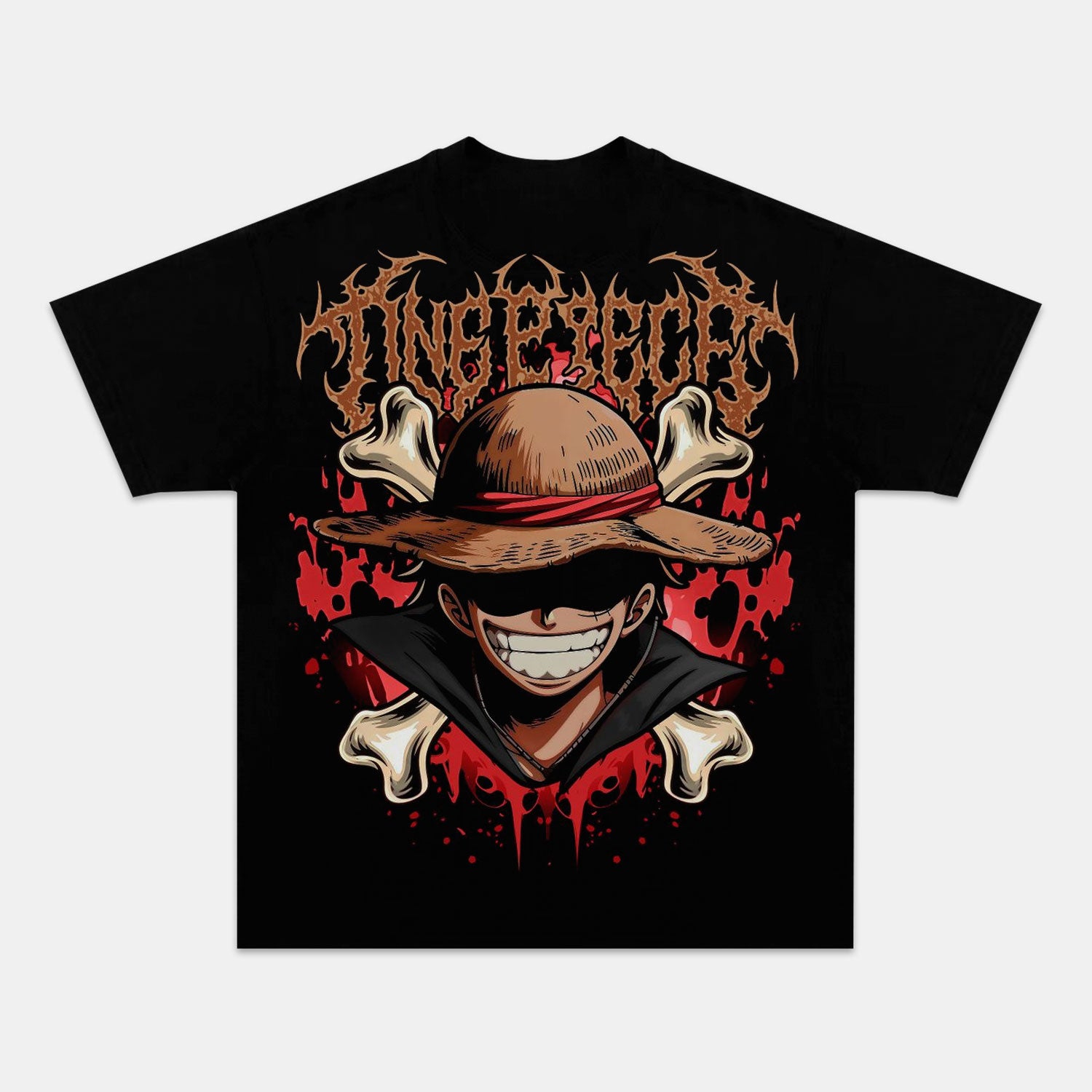 LUFFY ANIME INSPIRED VINTAGE TEE丨ONE PIECE-comicclothing