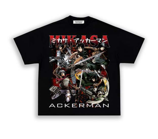 MIKASA TEE - ATTACK ON TITAN-comicclothing