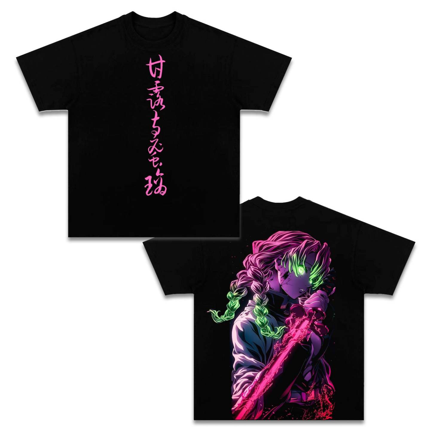 MITSURI KANROJI UNISEX ANIME INSPIRED VINTAGE TEE丨DEMON SLAYER-[DS]-comicclothing