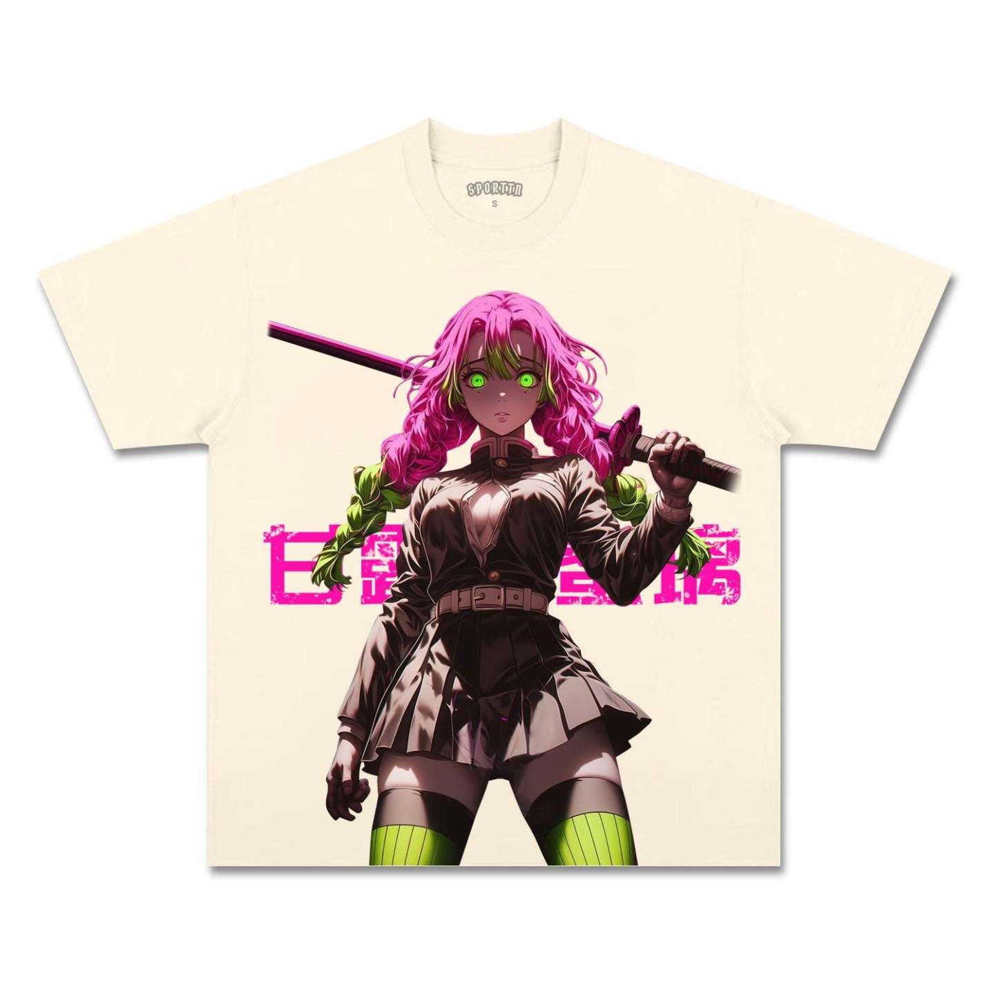 UNISEX ANIME INSPIRED VINTAGE TEE丨DEMON SLAYER-[FRONT]-comicclothing