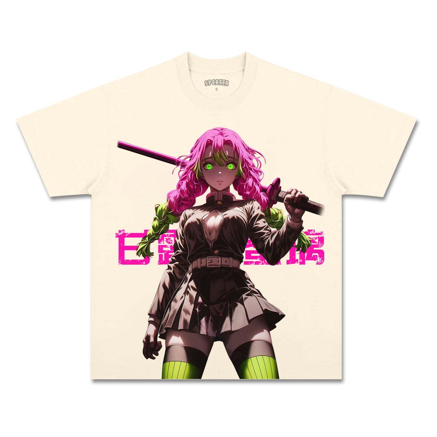 UNISEX ANIME INSPIRED VINTAGE TEE丨DEMON SLAYER-[FRONT]-comicclothing