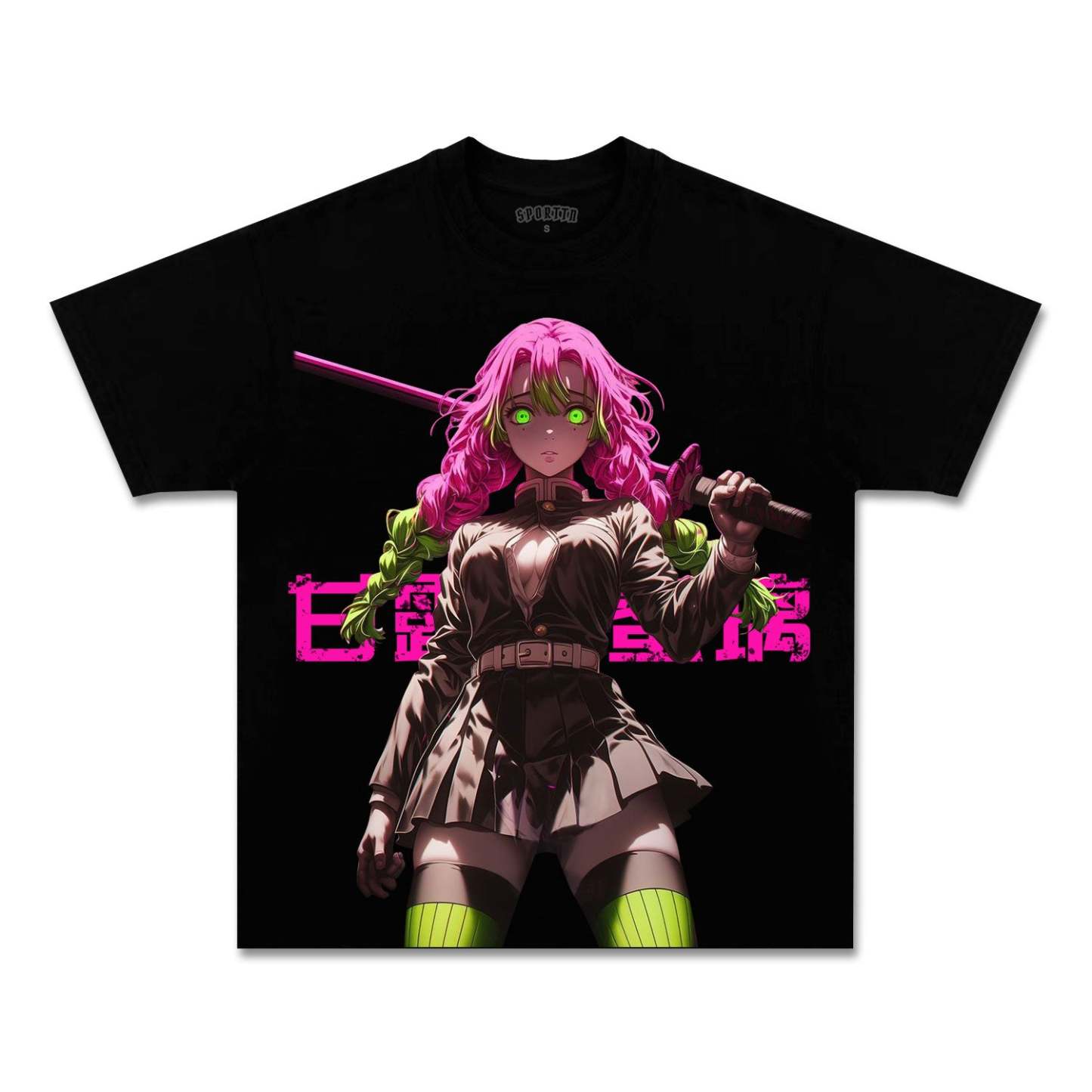 UNISEX ANIME INSPIRED VINTAGE TEE丨DEMON SLAYER-[FRONT]-comicclothing
