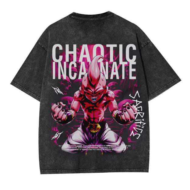 MAJIN BUU ANIME OVERSIZED TEE  DRAGON BALL-[BACK]-comicclothing