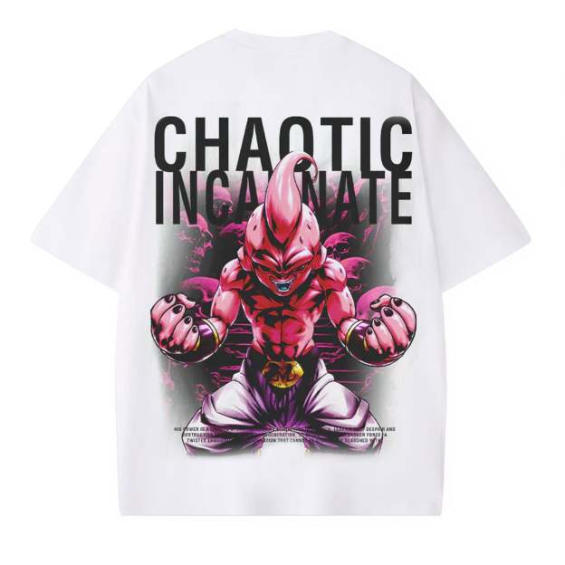 MAJIN BUU ANIME OVERSIZED TEE  DRAGON BALL-[BACK]-comicclothing