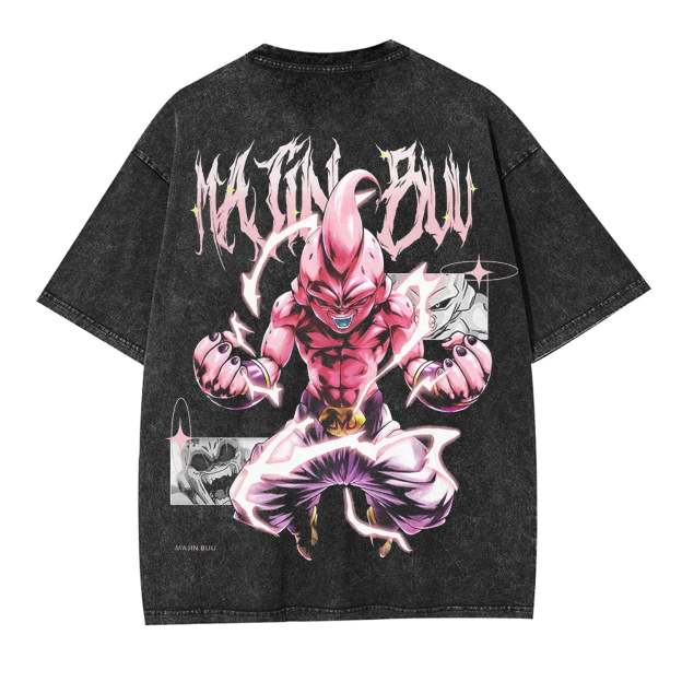 MAJIN BUU ANIME OVERSIZED TEE丨DRAGON BALL-[BACK]-comicclothing