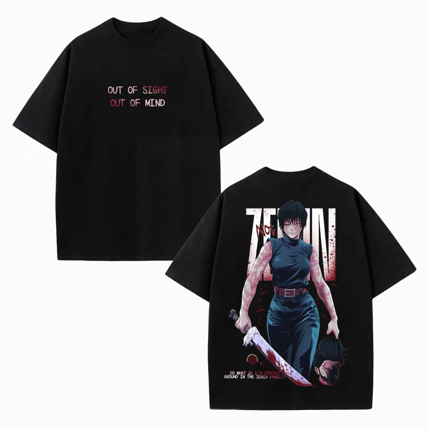 MAKI ZENIN ANIME UNISEX WASHED TEE -[DS]-comicclothing