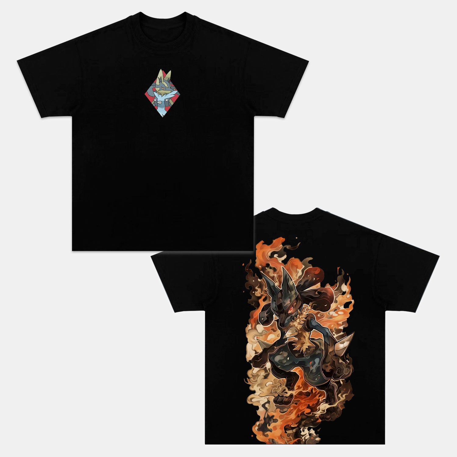 MEGA LUCARIO VINTAGE TEE丨POKÉMON-comicclothing