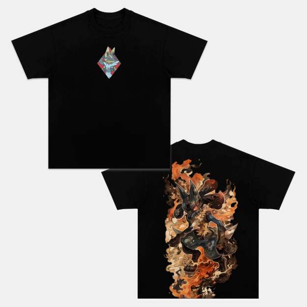 MEGA LUCARIO VINTAGE TEE丨POKÉMON-comicclothing