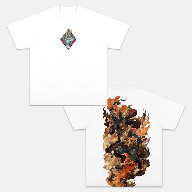 MEGA LUCARIO VINTAGE TEE丨POKÉMON-comicclothing