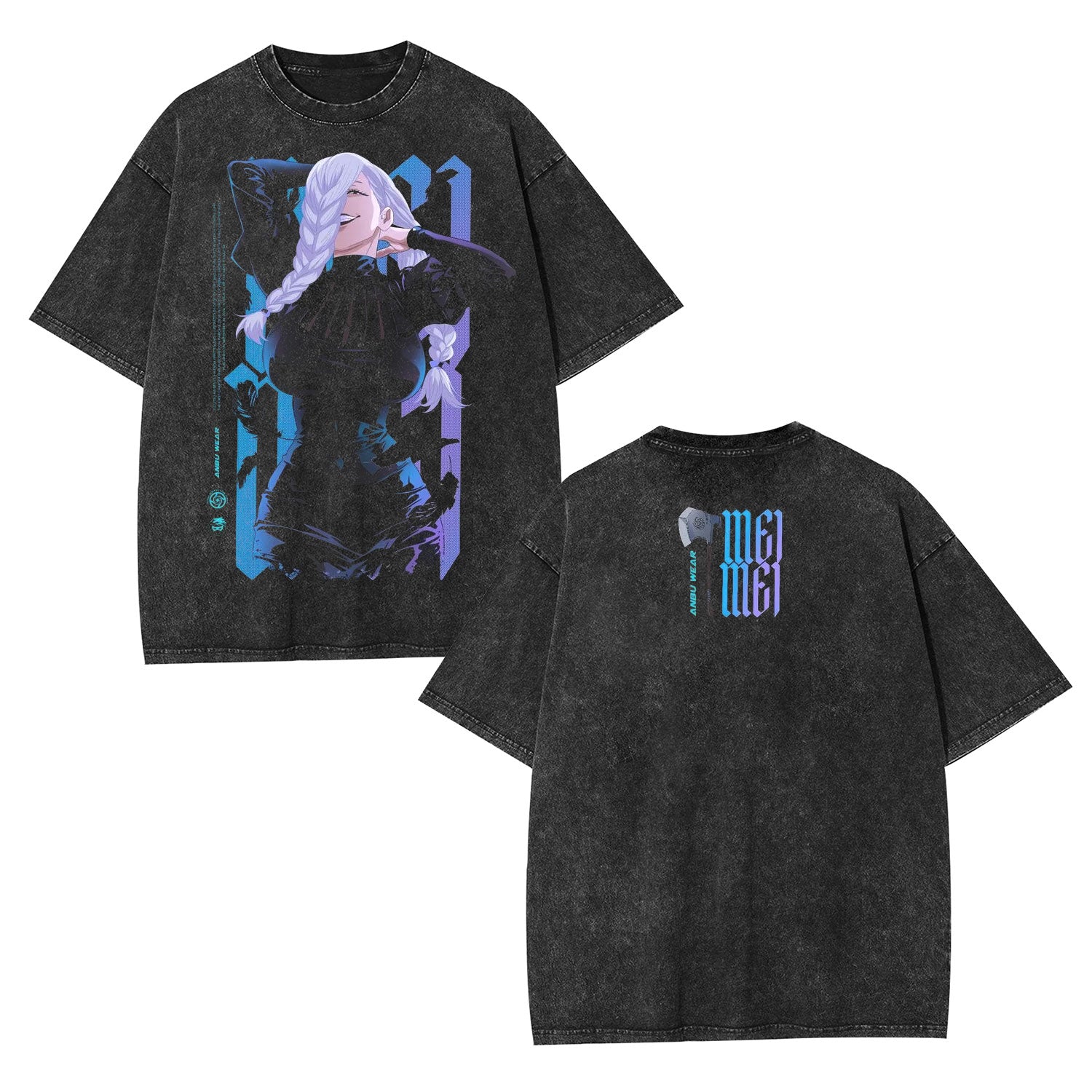 MEI MEI ANIME UNISEX WASHED TEE -[DS]-comicclothing