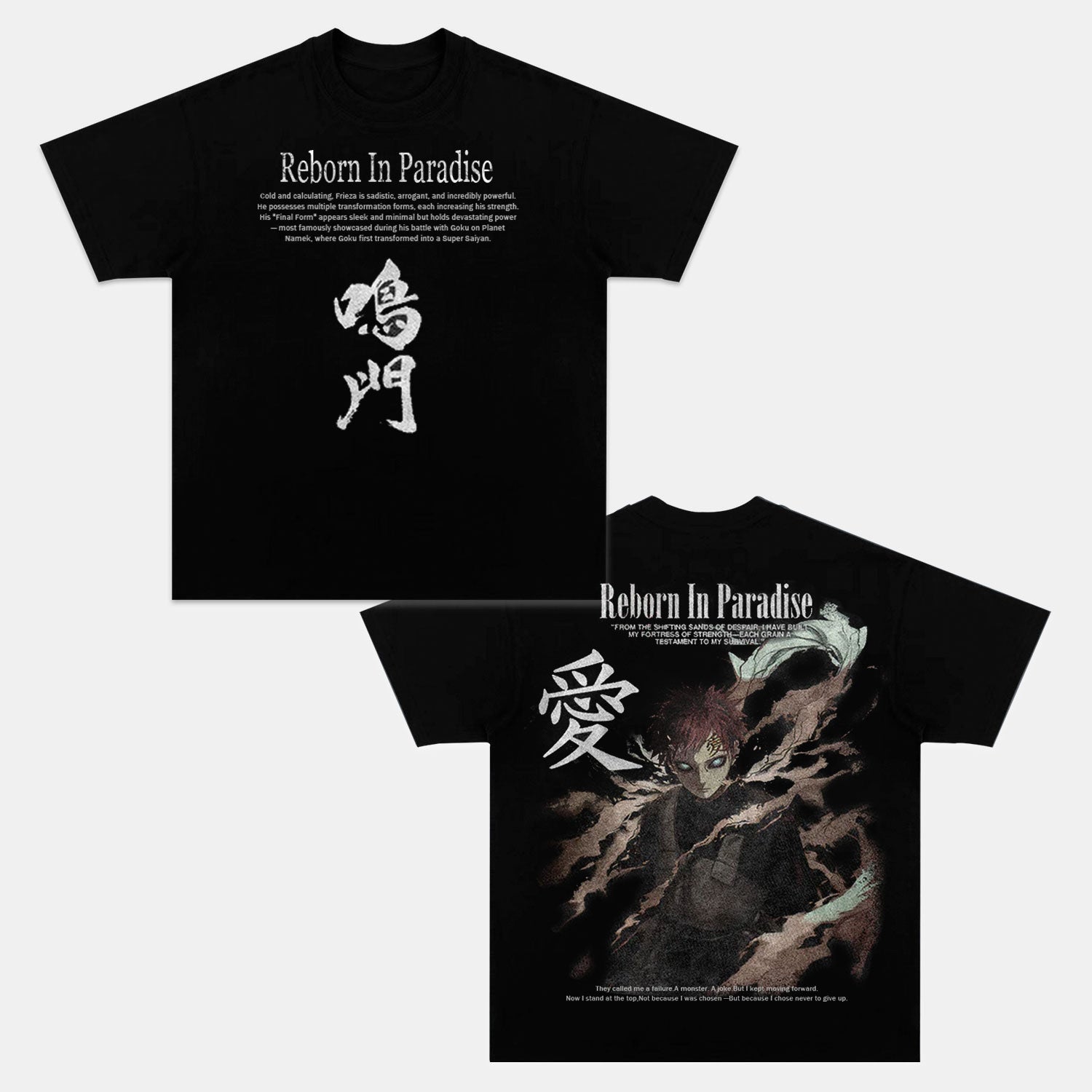 NARUTO 2.0 “SANDSTORM” GAARA OVERSIZED TEE-comicclothing