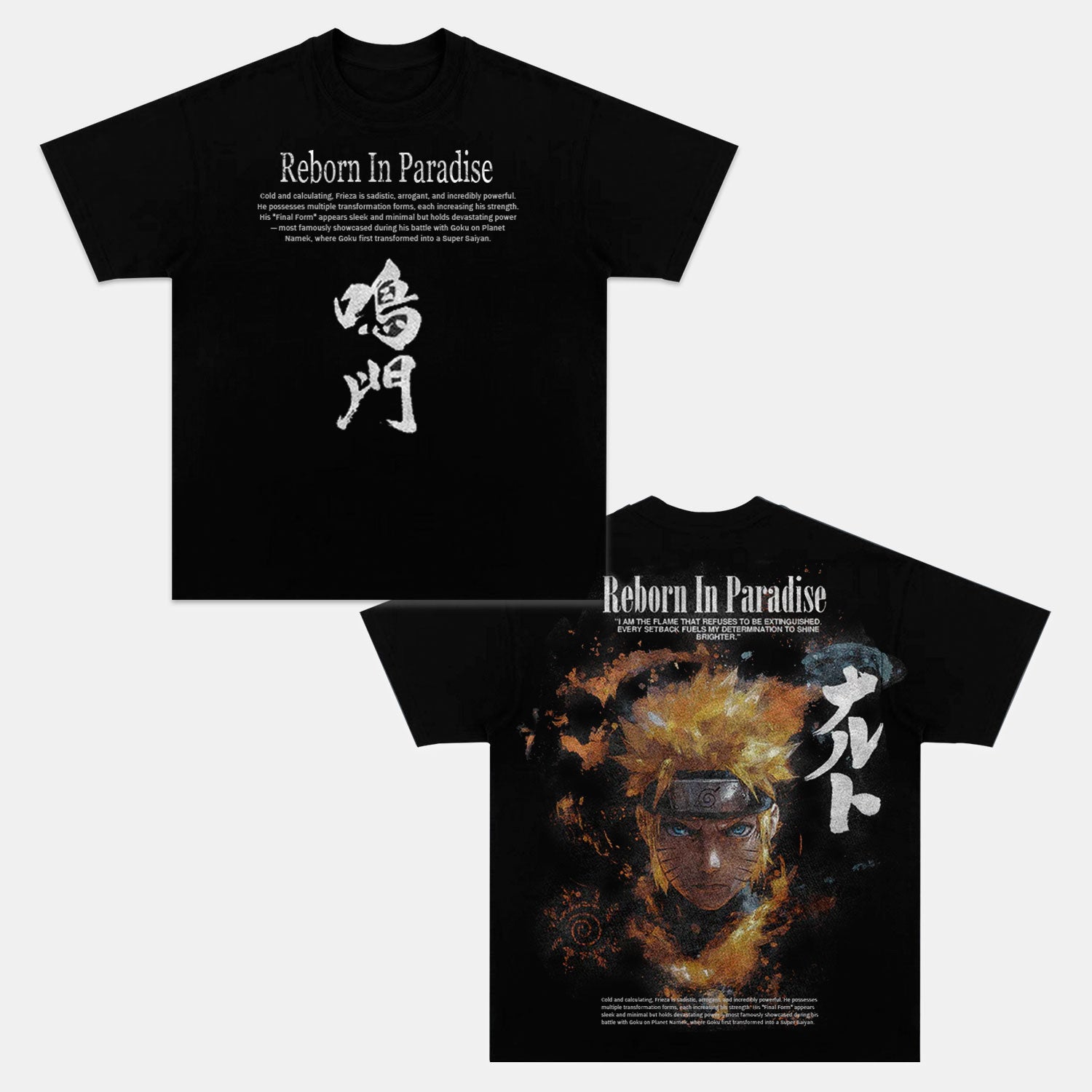 NARUTO 2.0 “SHADOW OF THE FOX” OVERSIZED TEE-comicclothing