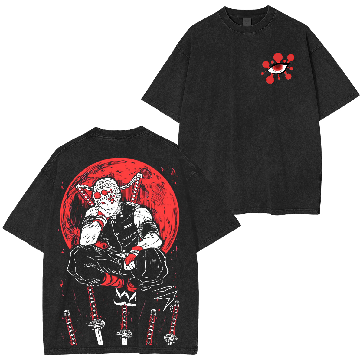Tengen Uzui,Demon Slayer Anime Unisex Washed T-Shirt-comicclothing