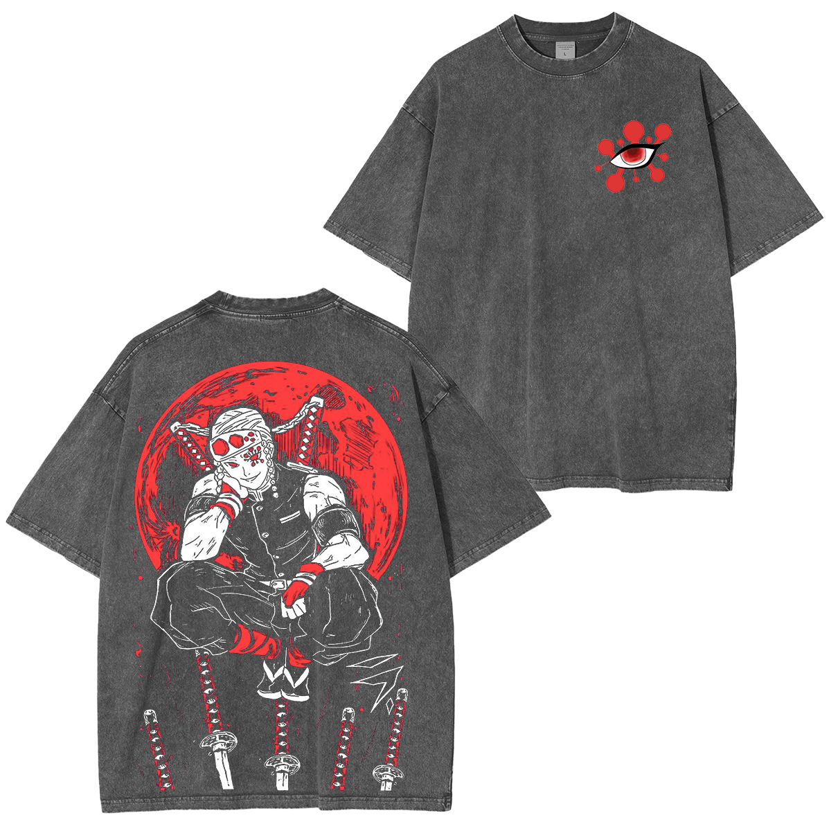 Tengen Uzui,Demon Slayer Anime Unisex Washed T-Shirt-comicclothing