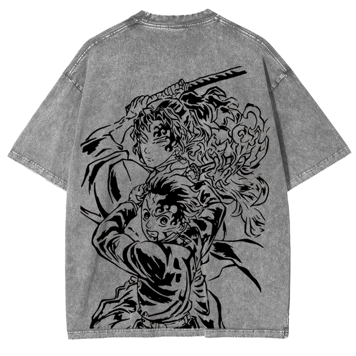 Tanjiro ,Demon Slayer Anime Unisex Washed T-Shirt-comicclothing
