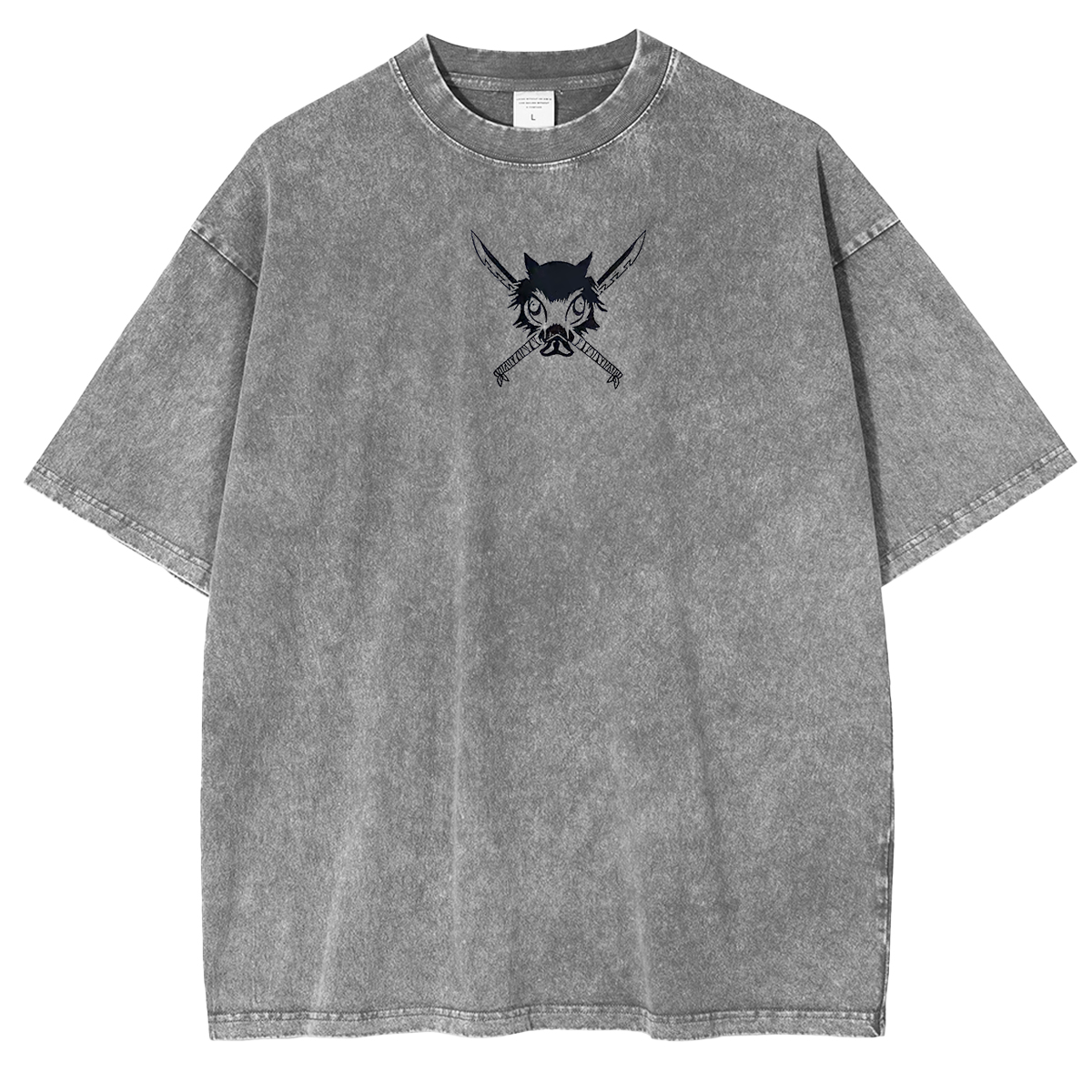 Inosuke Hashibira,Demon Slayer Anime Unisex Washed T-Shirt-comicclothing