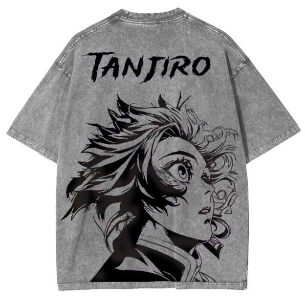 Demon Slayer Anime Unisex Washed T-Shirt-comicclothing
