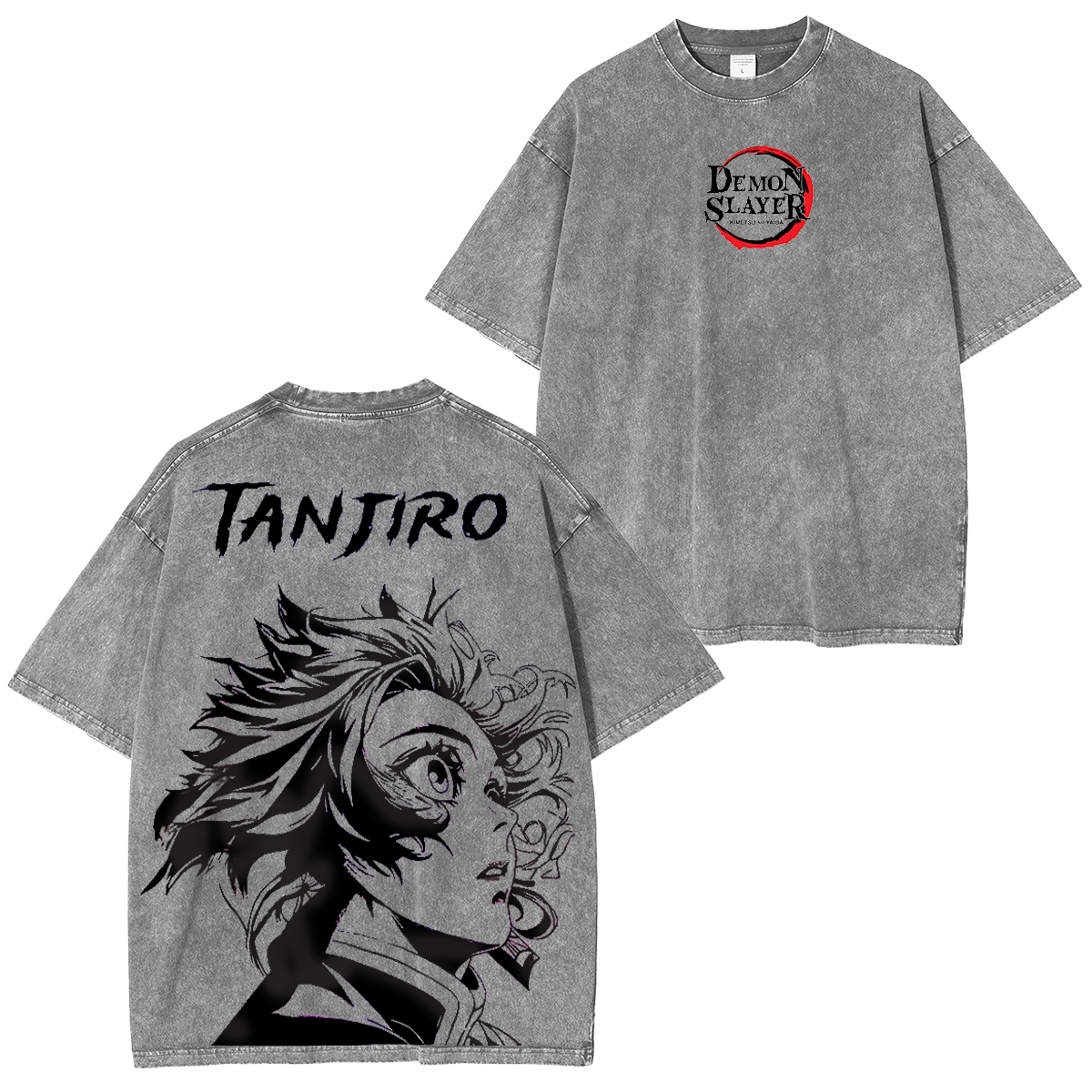 Demon Slayer Anime Unisex Washed T-Shirt-comicclothing