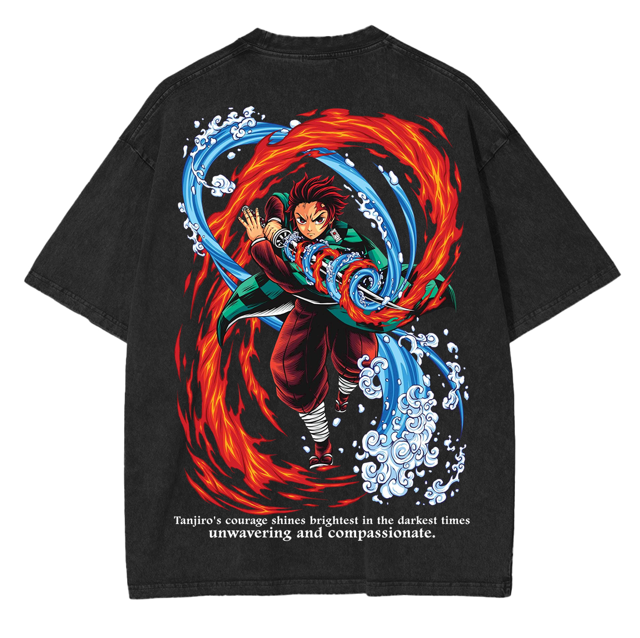 Tanjiro,Demon Slayer Anime Unisex Washed T-Shirt-comicclothing