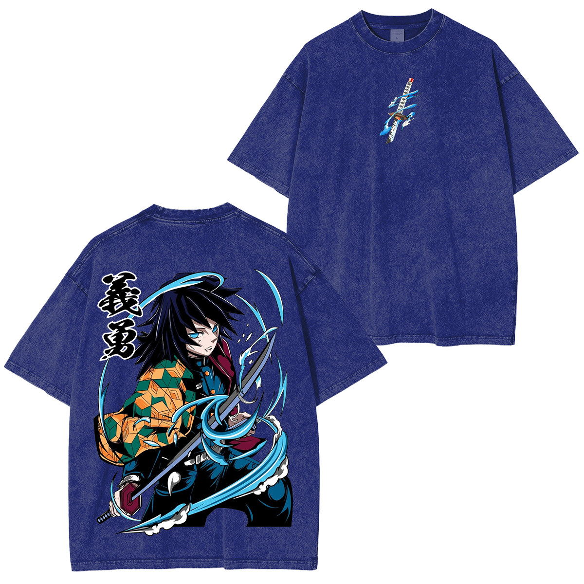 Tomioka Giyuu - Demon Slayer Anime Unisex Washed T-Shirt-comicclothing