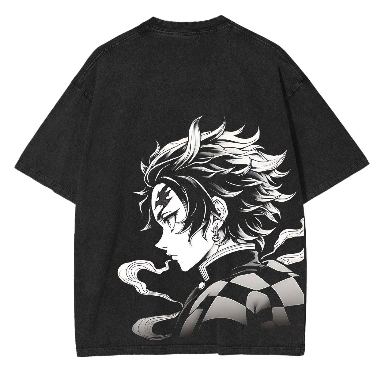 Tanjiro Kamado,Demon Slayer Anime Unisex Washed T-Shirt-comicclothing