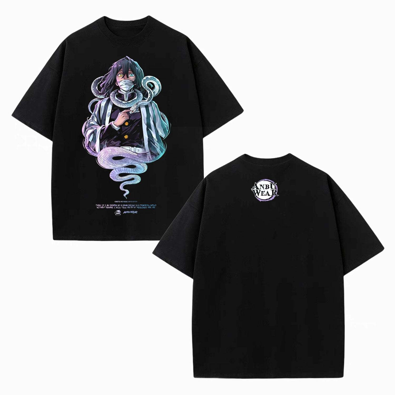 OBANAI IGURO UNISEX ANIME OVERSIZED TEE  DEMON SLAYER-[DS]-comicclothing