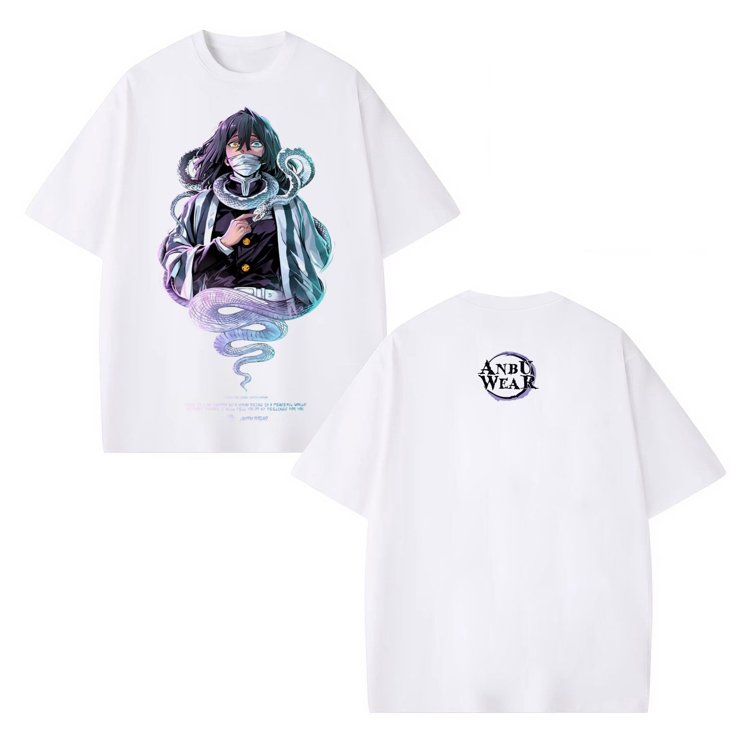 OBANAI IGURO UNISEX ANIME OVERSIZED TEE  DEMON SLAYER-[DS]-comicclothing
