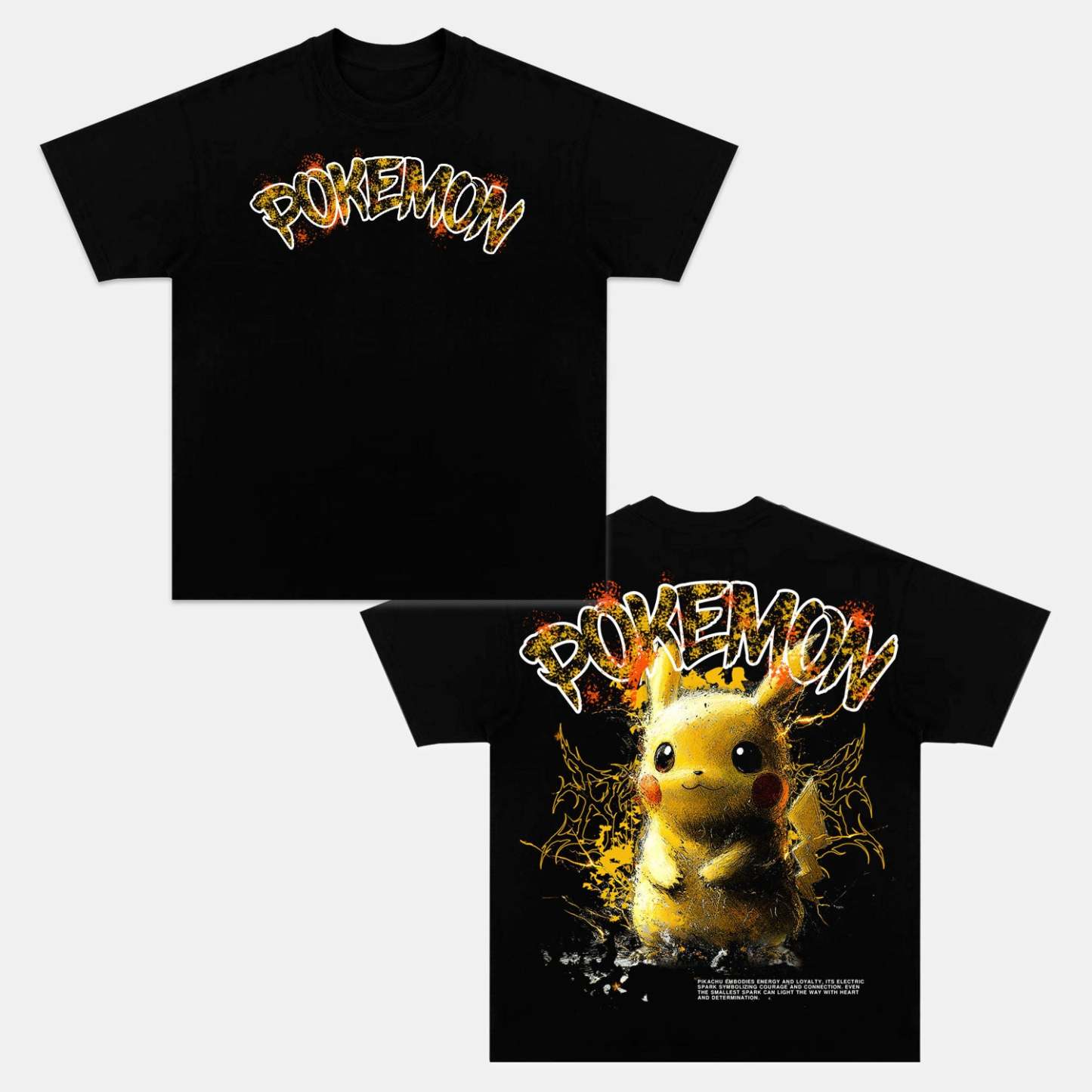 PIKACHU VINTAGE OVERSIZED CHILD TEE丨POKÉMON