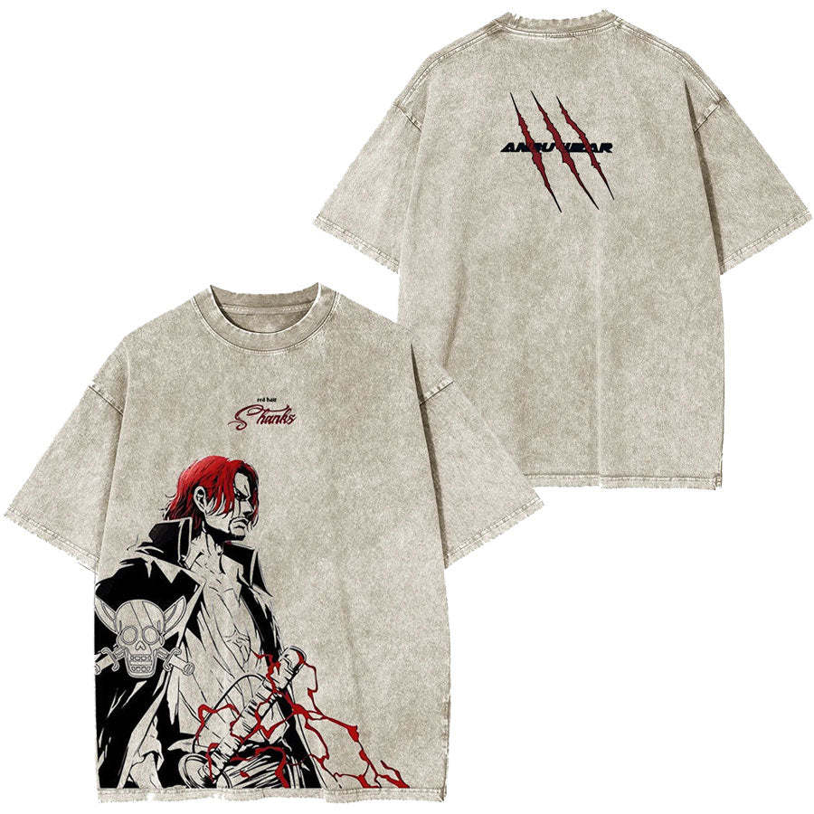 PROJECT KAOS ANIME ONE PIECE YONKOU AKAGAMI TEE-[DS]-comicclothing