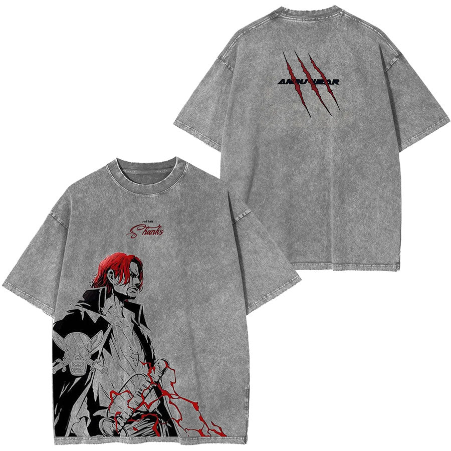 PROJECT KAOS ANIME ONE PIECE YONKOU AKAGAMI TEE-[DS]-comicclothing