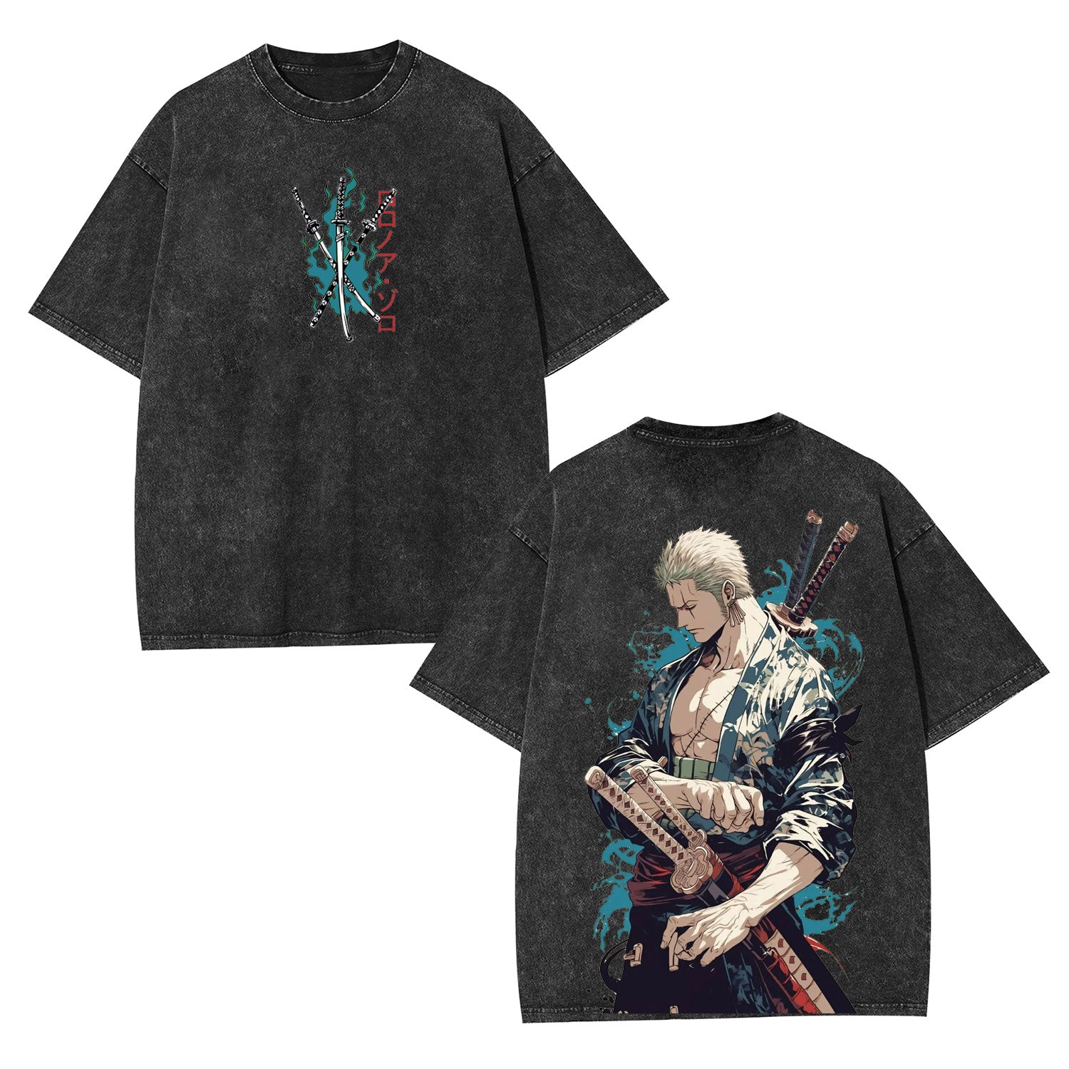 RORONOA ZORO ANIME INSPIRED VINTAGE TEE丨ONE PIECE-[DS]-comicclothing